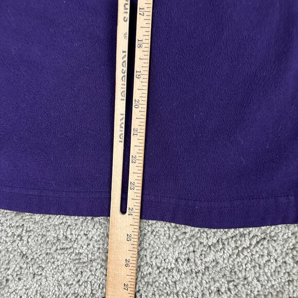Black Diamond Fleece Pullover Womens Medium Purple Black Quarter Zip Made USA - Picture 10 of 12